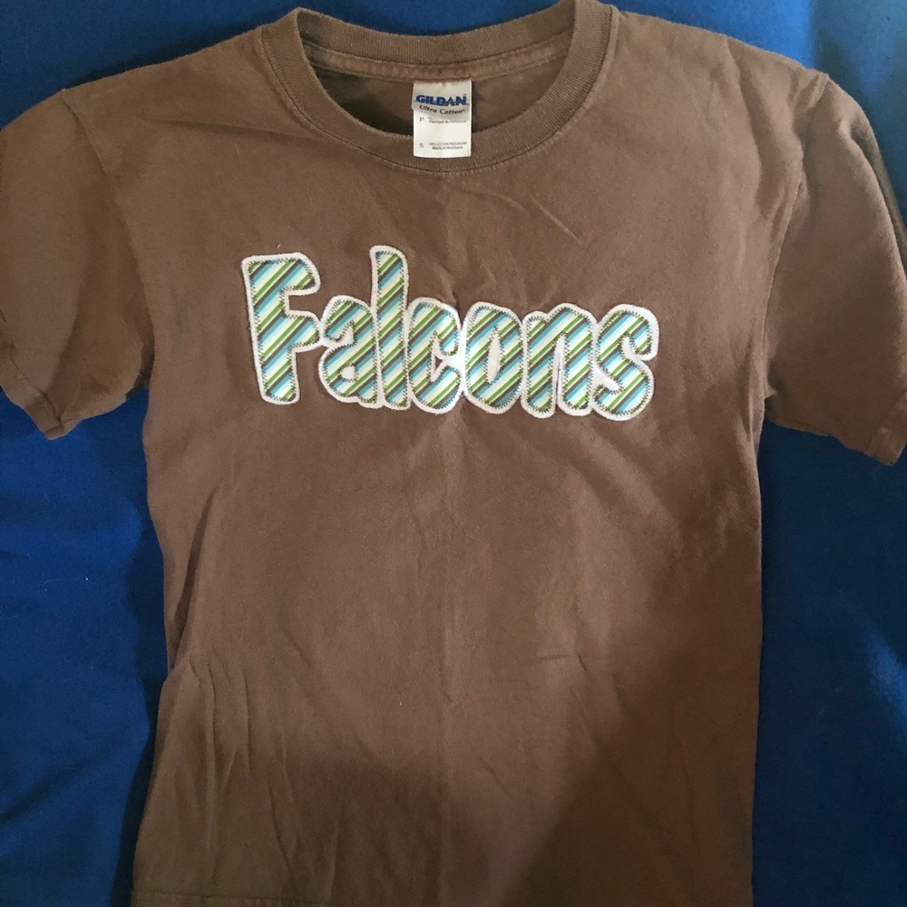 Falcons Appliqué t shirt.